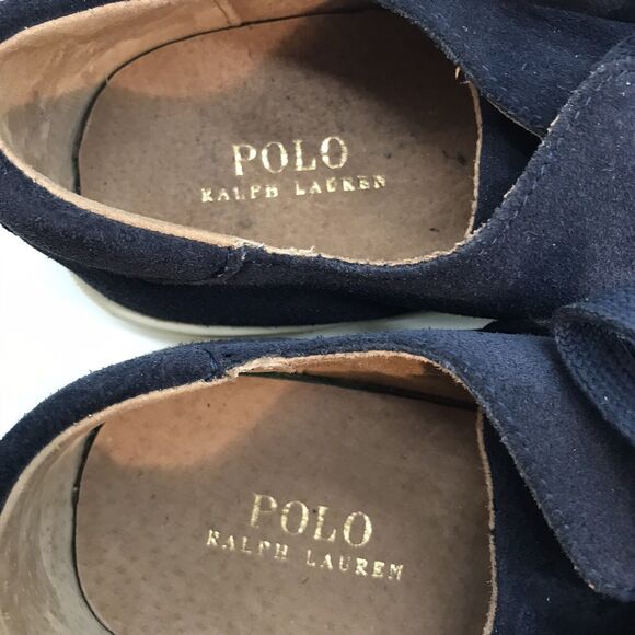 Polo Ralph Lauren Jermain Suede Sneakers Men\'s 12 D Navy Blue Lace Up Low Shoes main image 7
